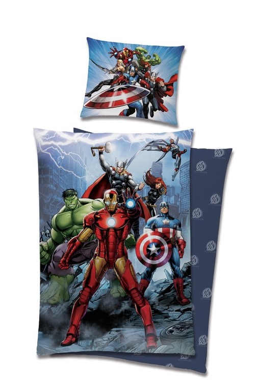 Avengers, 2-częściowy komplet pościeli, 140x200 cm