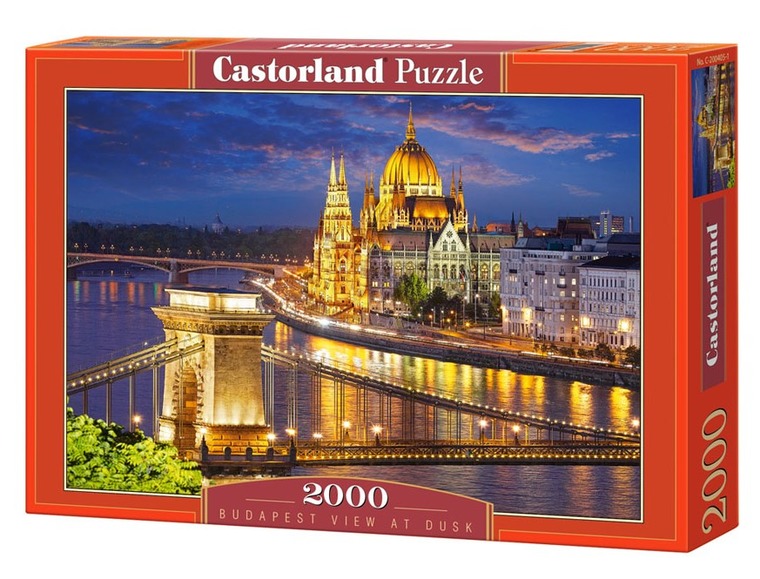 Castorland, Budapeszt, widok zmierzchu, puzzle, 2000 elementów
