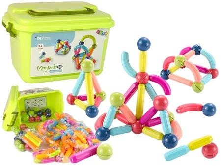 Lean Toys, klocki magnetyczne, 145 elementów