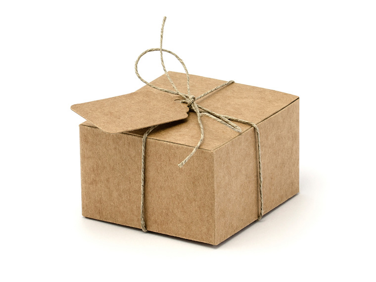 PartyDeco, ozdobne pudełeczka, z zawieszkami, 6x5,5x3,5 cm, 10 szt.