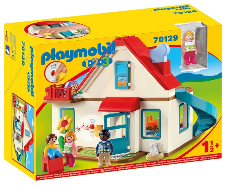 Playmobil, 1.2.3, Dom rodzinny, 70129
