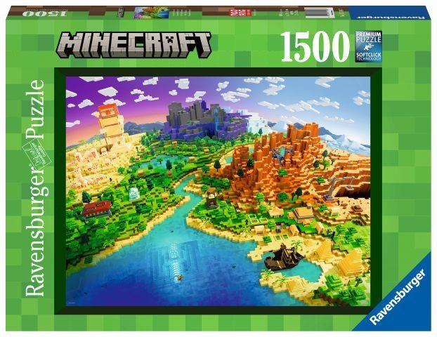 Ravensburger, World of Minecraft, puzzle, 1500 elementów