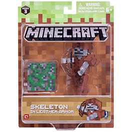 Minecraft, Szkielet w skórzanej zbroi, figurka