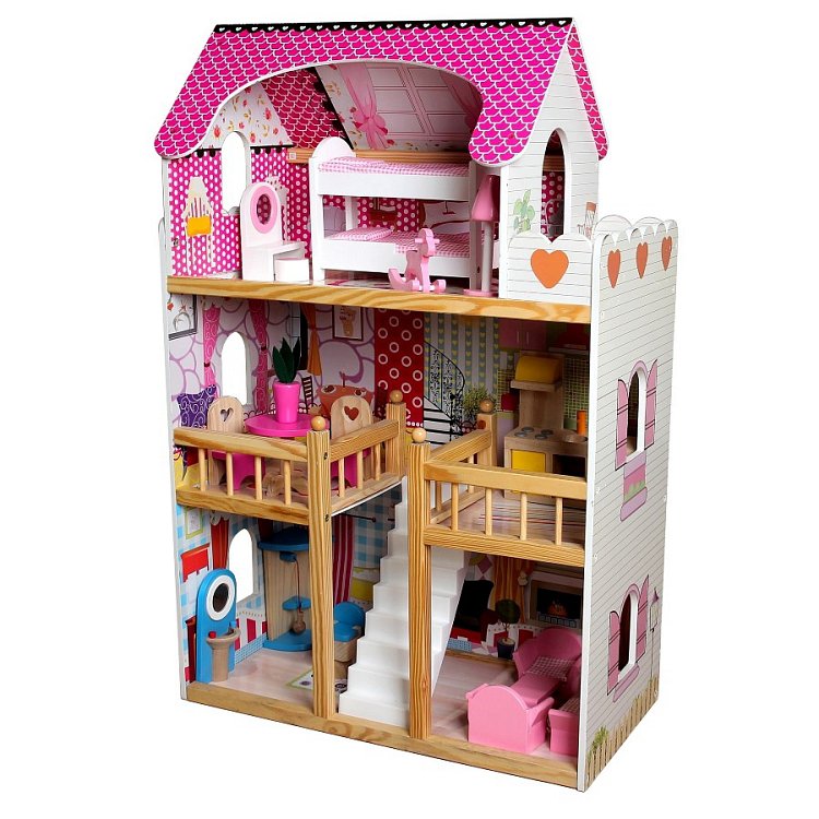 Tree Toys, drewniany domek dla lalek