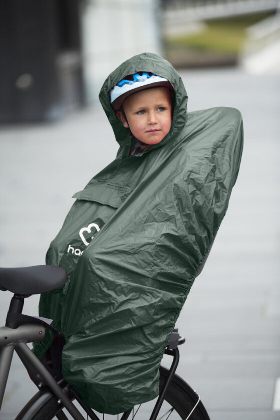 Hamax, Ponczo przeciwdeszczowe na fotelik rowerowy, Green