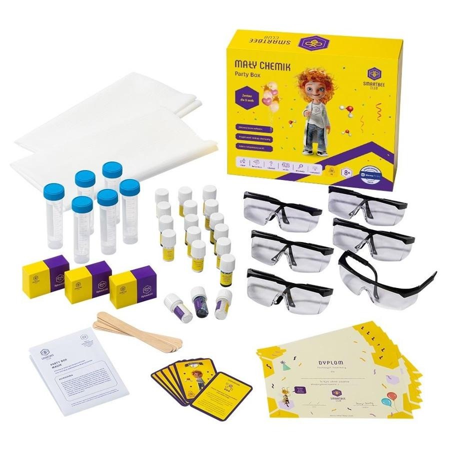 Smartbee, PartyBox, Mały Chemik, eksperymenty naukowe Smartbee, PartyBox, Mały Chemik, eksperymenty naukowe