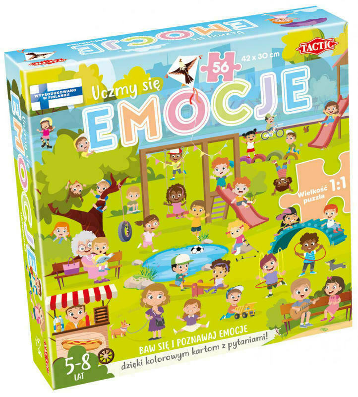 
Tactic, Uczmy się: Emocje, puzzle dukacyjne, 56 elementów