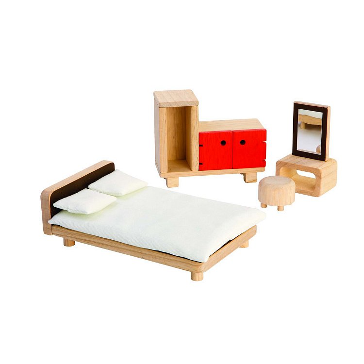 Plan Toys, sypialnia, meble dla lalek