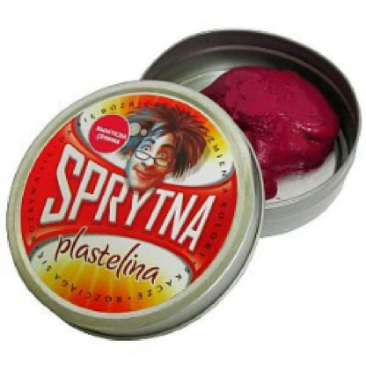 Sprytna plastelina, magnetyczna, czerwona