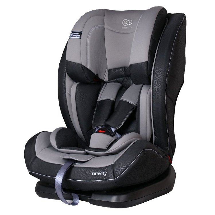 Kinderkraft, Gravity, fotelik samochodowy, 9-36 kg, szary